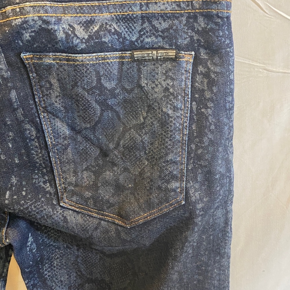 Hudson Jeans Snakeskin Print Denim Size 25 - Picture 7 of 10